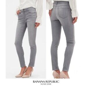 Banana Republic Factory Sculpt Gray Skinny Jeans Size 10
